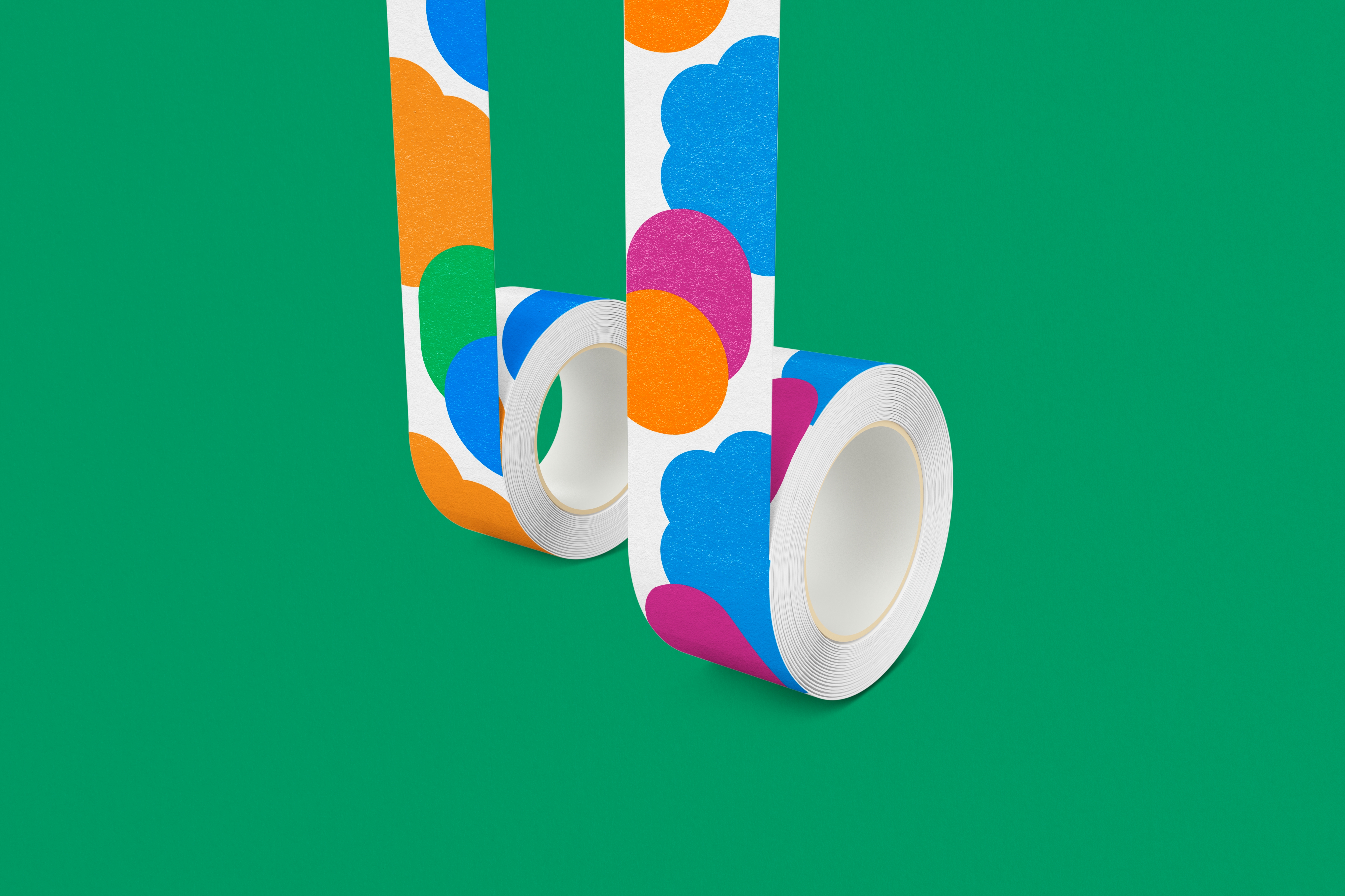 tape with a colorful pattern